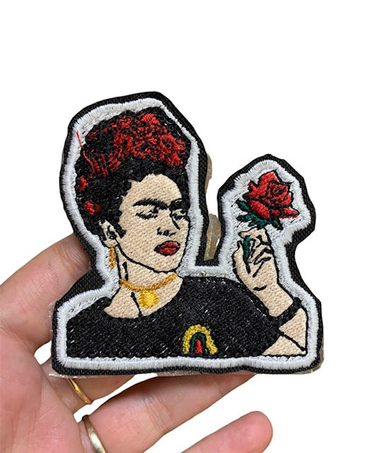 Patch,Toppa ricamata termoadesiva Frida